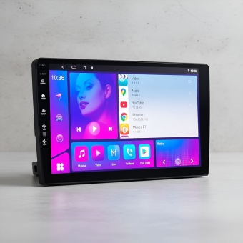 Kit Multimídia Maximus 9p 4+64gb Honda Fit Cam 4K Full Hd