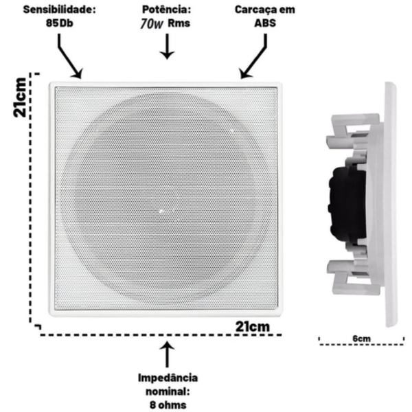 Sistema de Som Ambiente Arandela Quad Digital Linx - Le Son