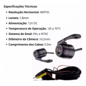 Central Multimidia Android Auto Palio Way Moldura + Câm Preto