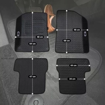 Kit Tapete Emborrachado C3 2023 Até 2025 3 Peças