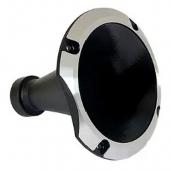 Corneta Cone Curto Rosca Bocal Alumínio Preta HL 11-25 Som