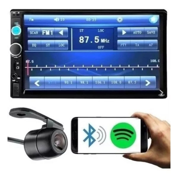 Central Multimidia Gol Saveiro G7 Usb Espelha Camera Moldura