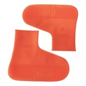 Capa Sapato Impermeável Silicone Tênis Chuva Moto Laranja - G