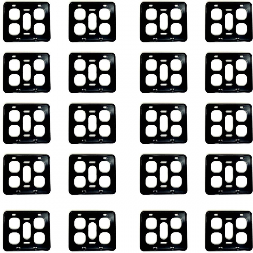 kit 20 Suportes Para Placa De Moto Completo Padrão Mercosul