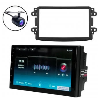 Kit Central Multimídia EvoX Octacore Kwid 4k Qled 4+64gb