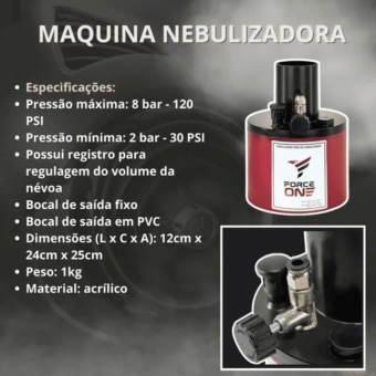 Máquina Nebulizadora Automotivo + 6 Limpa Ar Condicionado