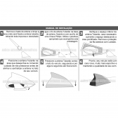 Antena Teto Shark Prata Receptiva AN075