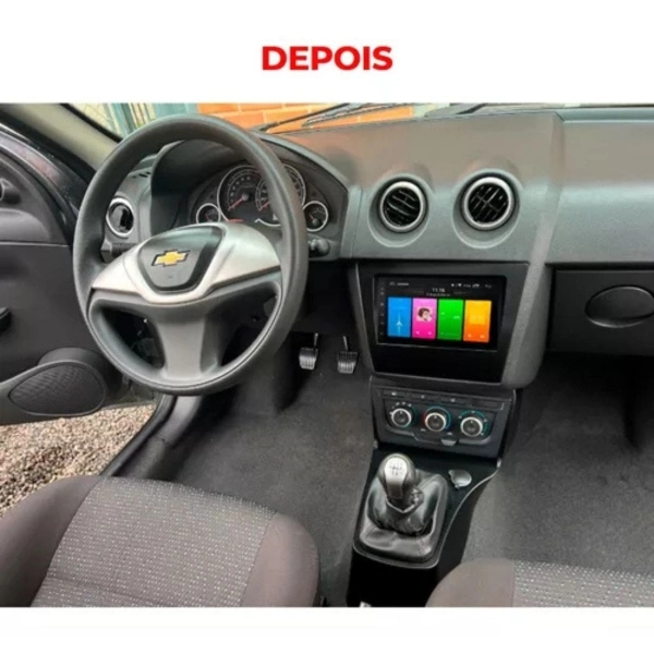 Multimídia Gm Celta G2 2006/2015 E Prisma 2006/2012 Moldura