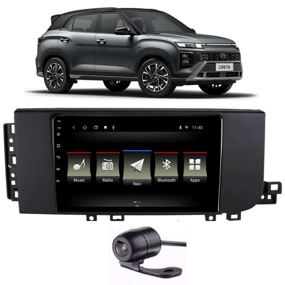 Multimídia Carplay Android 9p Quadcore Diamond X Creta 2026