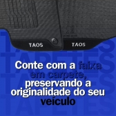 Kit Tapete Emborrachado VW Taos 2021 Em Diante 3 Peças