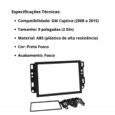Central Multimídia Android 2 Din GM Captiva Moldura 9
