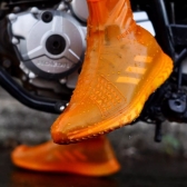 Capa Sapato Impermeável Silicone Tênis Chuva Moto Laranja - G