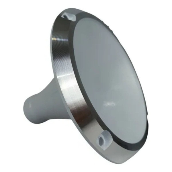 Kit 6 Corneta Cone Curto Rosca Bocal Alumínio Branca 14-25 Som