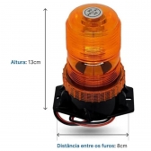 Kit 10 Giroflex Sinalizador Led Bivolt 9 a 30v Amarelo ambar