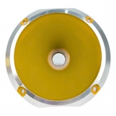 Kit 2 Corneta Cone Curto Rosca Bocal Alumínio Amarelo 14-25 Som