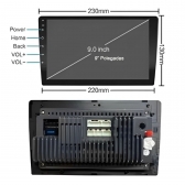 Central Multimídia Android 2 Din Honda WRV Moldura 9
