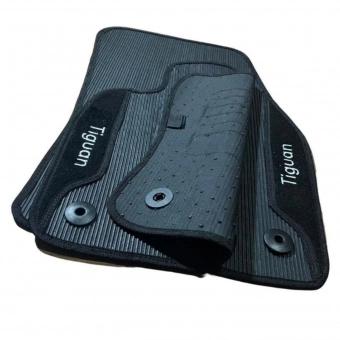 Kit Tapete Emborrachado VW Tiguan 2018 Até 2025 3 Peças