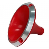 Corneta Cone Curto Rosca Bocal Alumínio Vermelha HL 11-25 Som