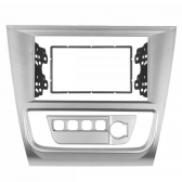 Central Multimídia Carplay Android Saveiro G6 Moldura + Câmera Prata