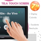 Central Multimídia 2 Din Mp5 Siena EL 2013/17 Câmera Moldura Preta