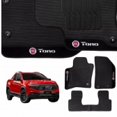 Tapete De Borracha Fiat Toro 2016 Em Diante 3 Peças