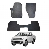 Tapete De Borracha Amarok 2010 Até 2025 3 Peças