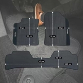 Kit Tapete Emborrachado Hyundai HB20 2020 Em Diante 3 Peças