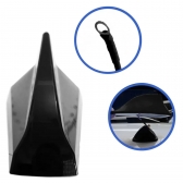 Antena Teto Shark Preto Brilhante Receptiva AN074