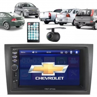 Central Multimídia Mp5 2 Din Vectra GT Câmera Ré