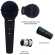 Kit Microfone Dinâmico Leson SM-58 P4 BK Preto Fosco 3 unidades