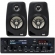Kit Amplificador 600w Pro Som Ambiente + 2 Caixas Parede Preto