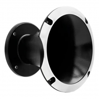 Corneta Cone Curto Rosca Bocal Alumínio Preta HL 14-50 Som