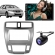 Central Multimídia 2 Din Mp5 Honda City LX Câmera Moldura Prata
