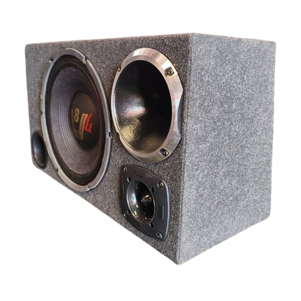Caixa Trio 12” Completa Horizontal Montada Som Automotivo
