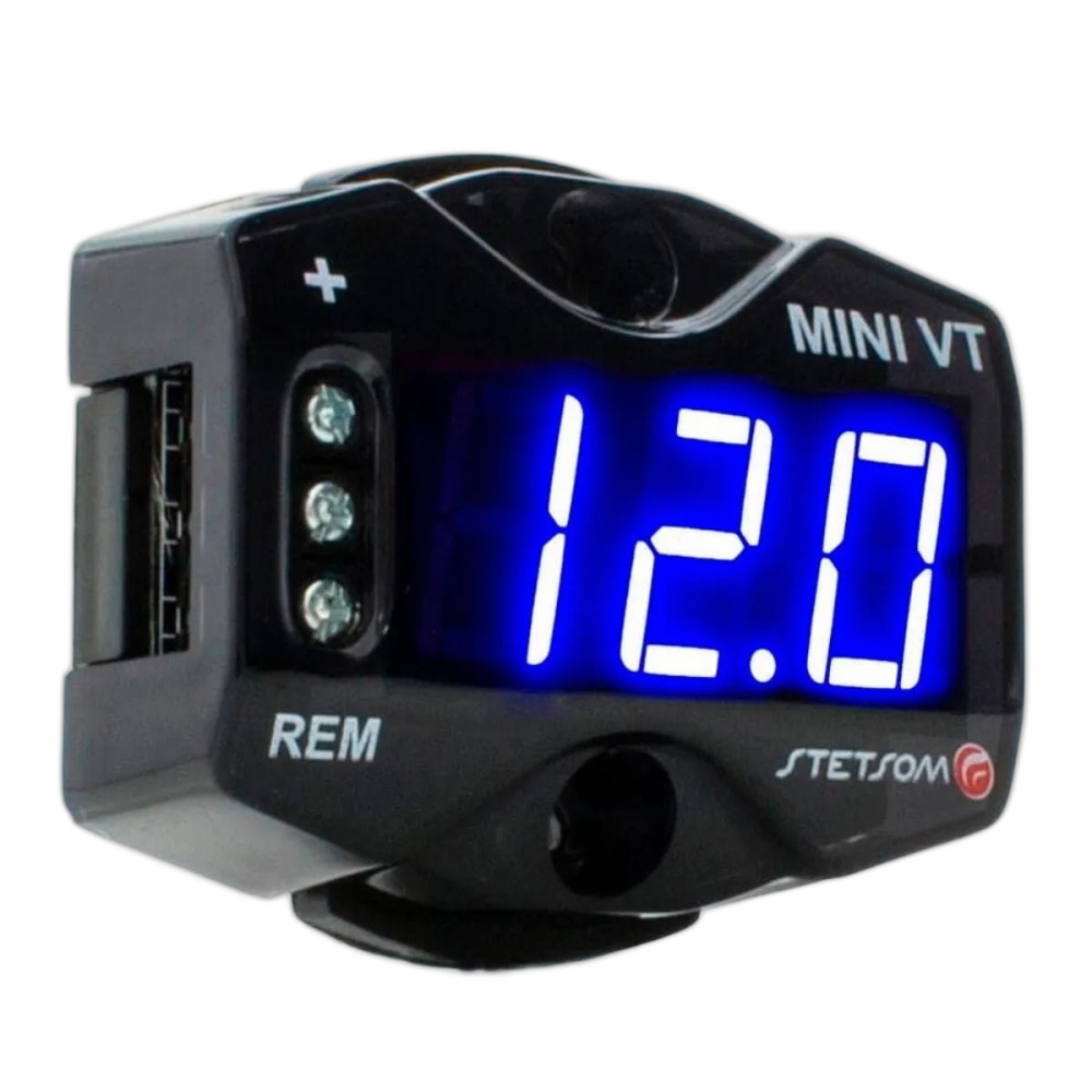 Voltímetro Digital Stetsom Mini Vt Medidor De Bateria Bivolt