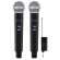 Par Microfones Sem Fio LS302 PK 2.4 Duplo Recarregavel Leson