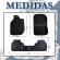 Kit Tapete Emborrachado Ranger Cd 2013 em Diante 3 Peças