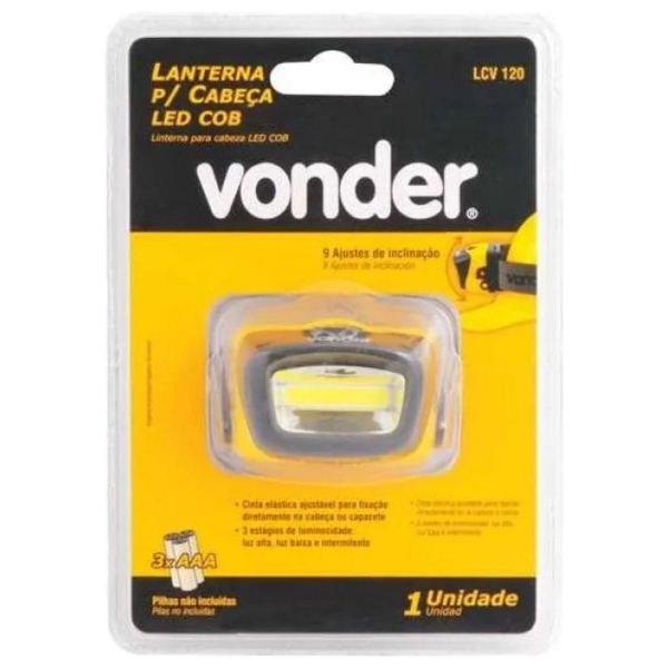 Lanterna De Cabeça Vonder Led Lcv 120 Bike Corrida Ciclismo