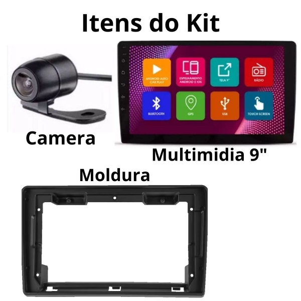Multimídia Android Carplay 9p 2+32Gb Quadcore Ducato Gps Bt