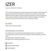 Descontaminante Ferroso Izer 500ml Vonixx