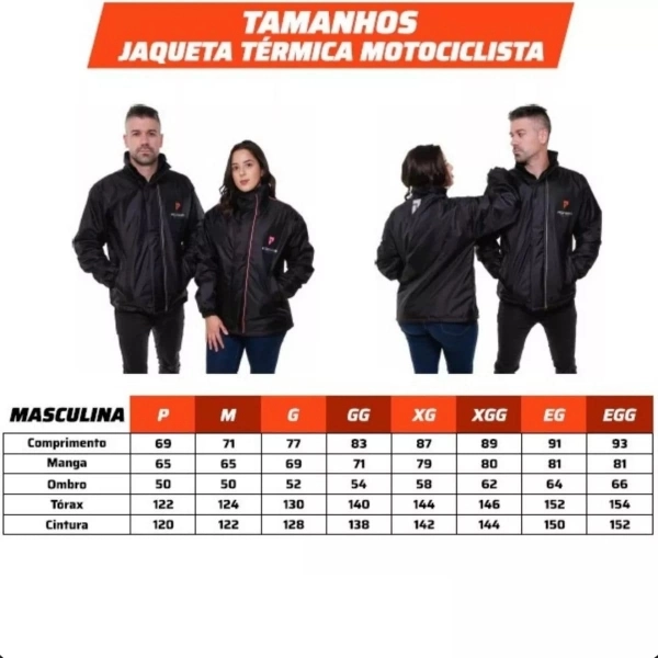 Jaqueta Moto Térmica E Impermeável Masculina Para Chuva E Frio