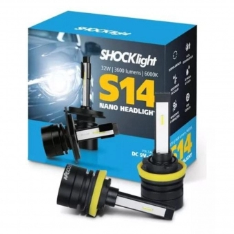HEADLIGHT S14 NANO H11 6000K 12V 32W 3600LM
