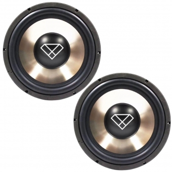 kit 2 Subwoofer 12Pol 250w Rms 4 Ohms Som Alto Falante Automotivo