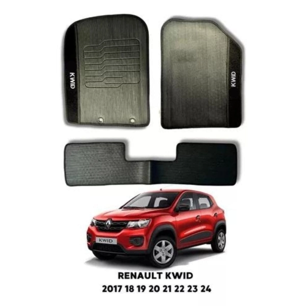 Kit Tapete Emborrachado Renault Kwid 2017 Até 2025 3 Peças