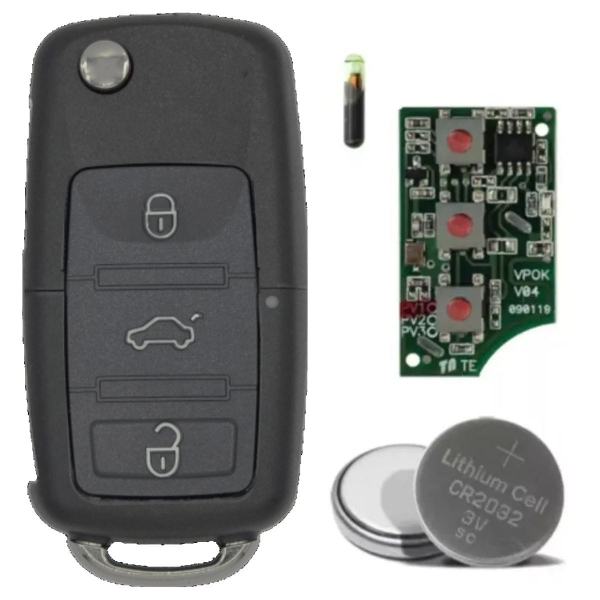 Chave Canivete Completo Compativel VW Original VW3B G5 - VW3B Direct