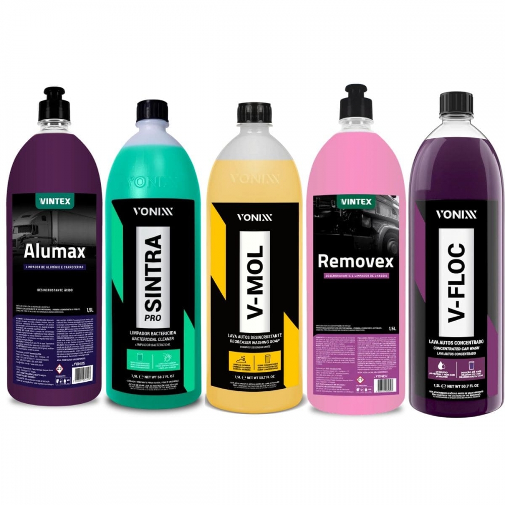 Kit V-floc + V-mol + Sintra + Alumax + Removex Vonix