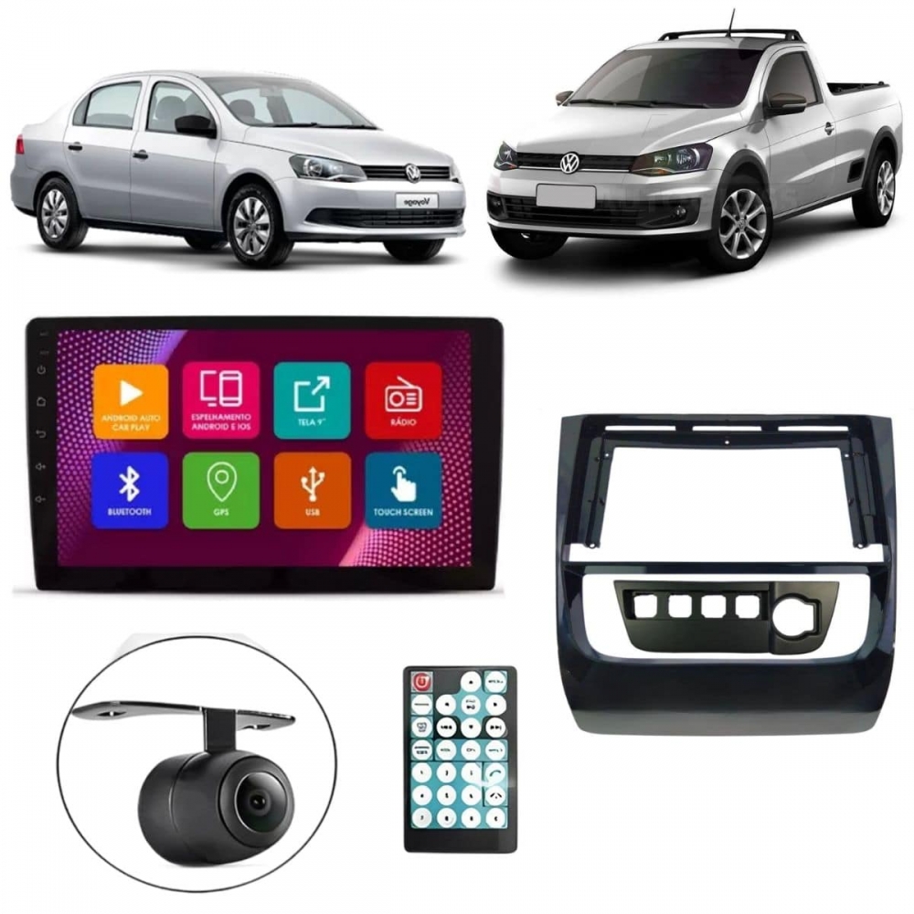 Central Multimídia Android 2 Din Voyage G6 Moldura 9