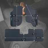 Kit Tapete Emborrachado S10 CD 1996 Até 2011 3 Peças