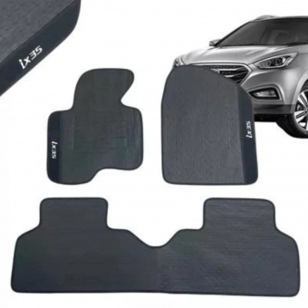 Kit Tapete Emborrachado IX35 2011 Até 2025 3 Peças
