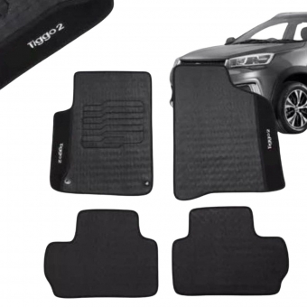 Kit Tapete Emborrachado Cherry Tiggo 2 2018 Até 2021 4 Peças